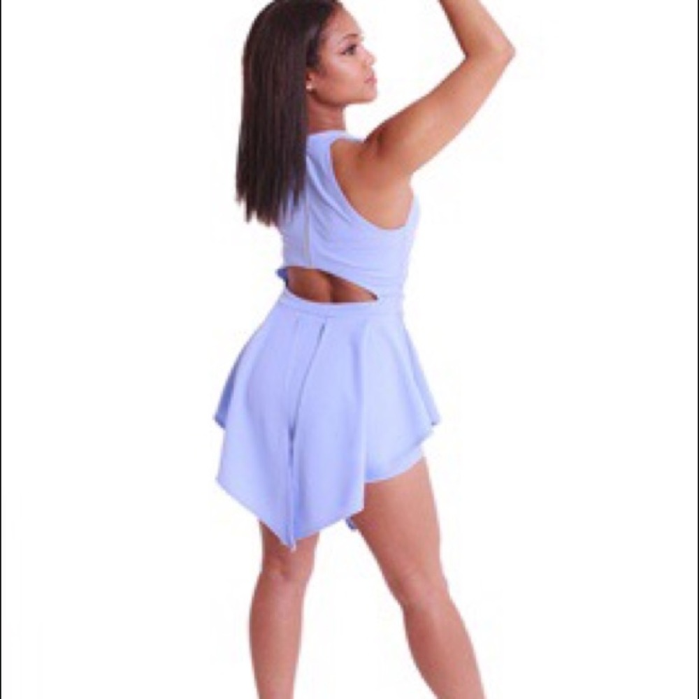 😍 Sexy Baby Blue Romper - Picture 2 of 3